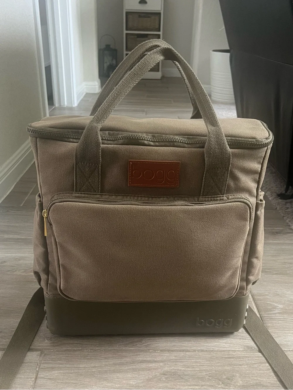 Bogg Canvas Canvas Weekender Boat Travel  Backpack in Olive Green